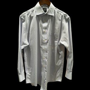 DONATED Jos. A. Bank Traveler’s Tailored Fit Blue Check Dress Shirt